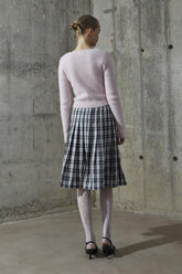 Icy-Pink Square Neck Jumper